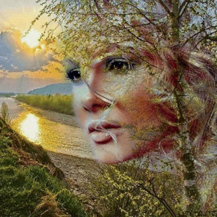 девушка весна - девушка - предпросмотр