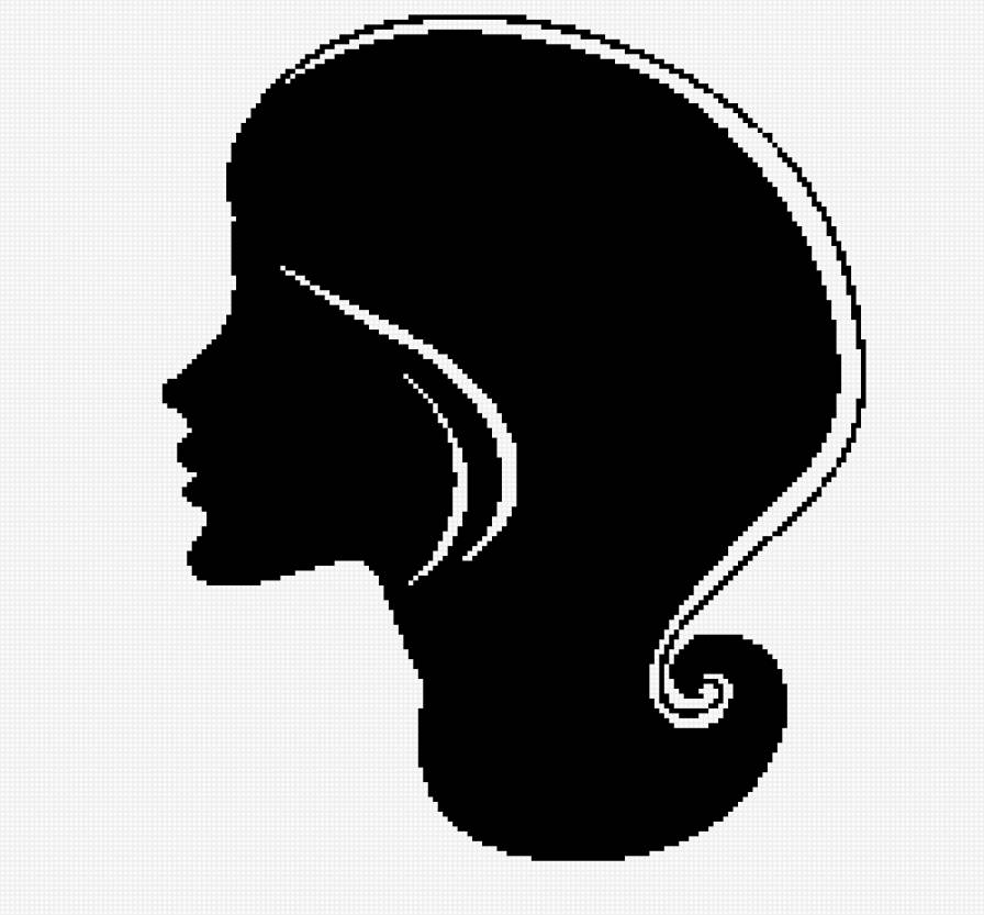 Силуэт - силуэт, монохром - предпросмотр