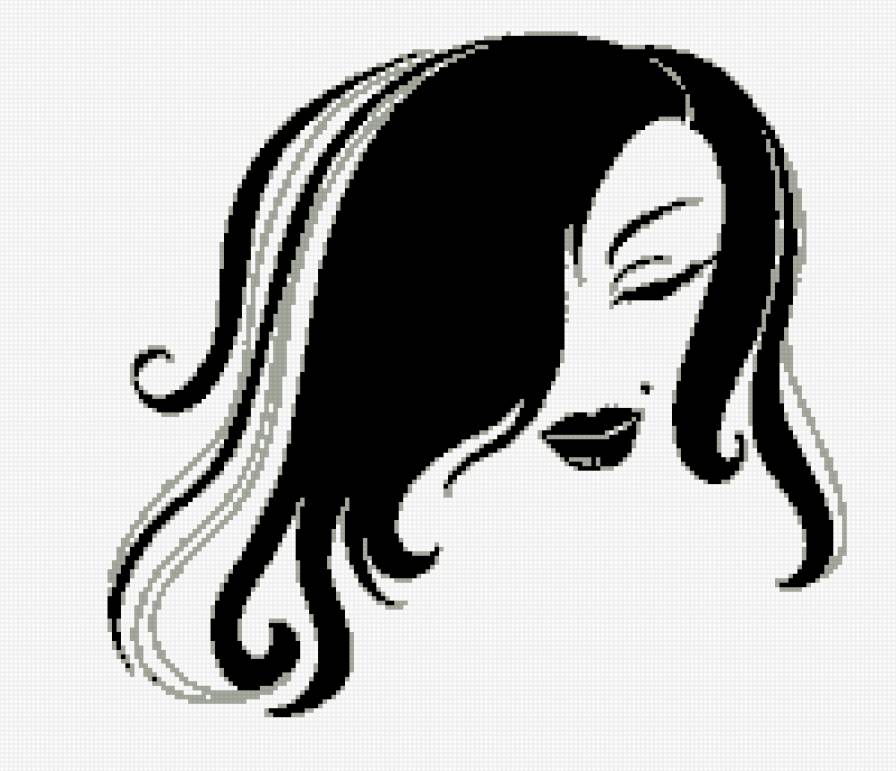 Силуэт - силуэт, монохром - предпросмотр