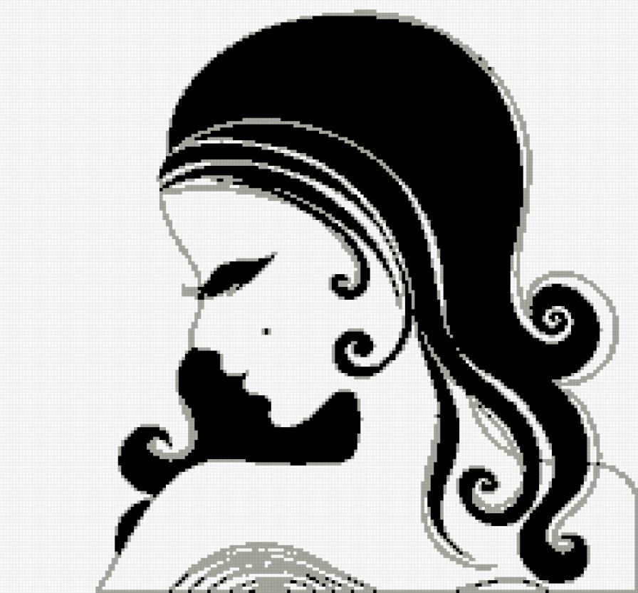 Силуэт - силуэт, монохром - предпросмотр