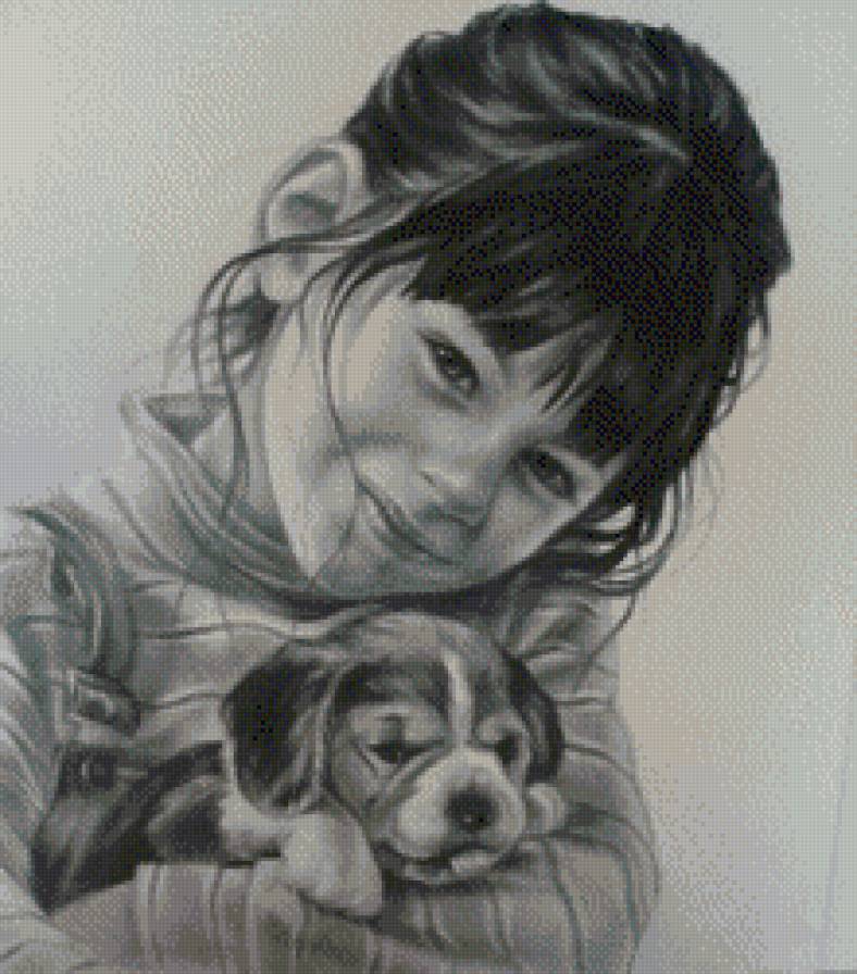 друг - дружба, нежность, животные, дети - предпросмотр