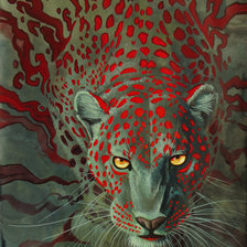 Схема вышивки «Леопард»