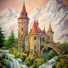 Схема вышивки «Сказочный замок»