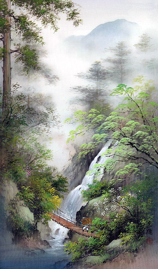 восточная живопись - природа - оригинал