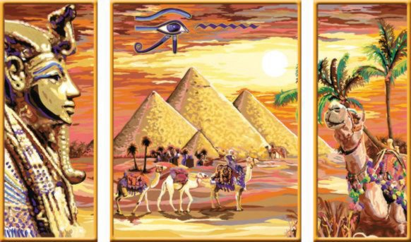 Египет - триптих - оригинал