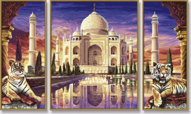 Тадж-Махал - триптих - оригинал