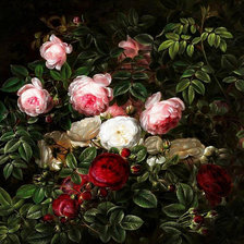 Схема вышивки «старинная картина»