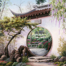 Схема вышивки «сад»