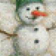Предпросмотр схемы вышивки «снеговик» (№470374)