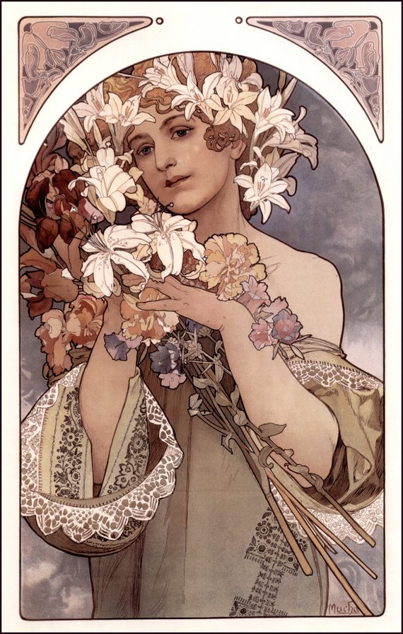 Альфонс Муха - картина, модерн, живопись - оригинал