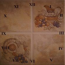 Схема вышивки «Часы Кухня»