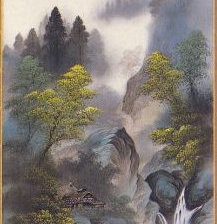 Схема вышивки «Горная река»