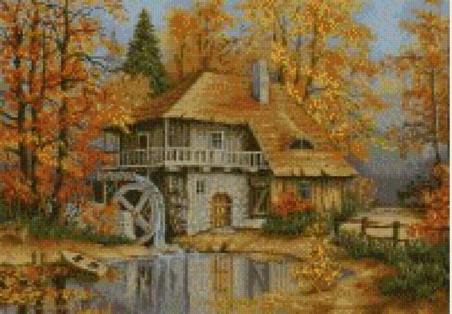 Водяная мельница - предпросмотр