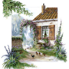 Схема вышивки «Дом»