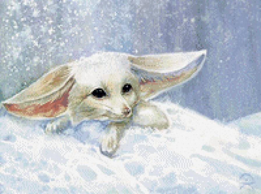 лисичка Фенеки*4 - пушистики, лисы, лисички - предпросмотр