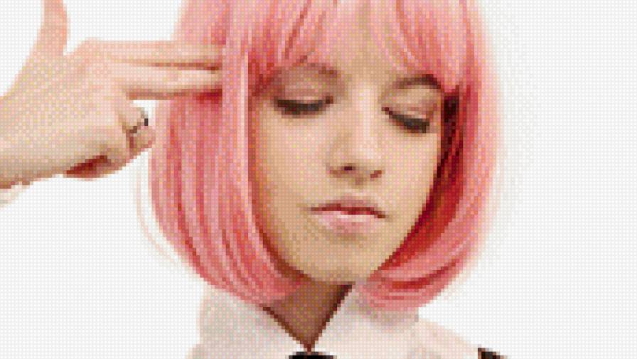 Девушка с розовыми волосами - розовые волосы, девушка - предпросмотр