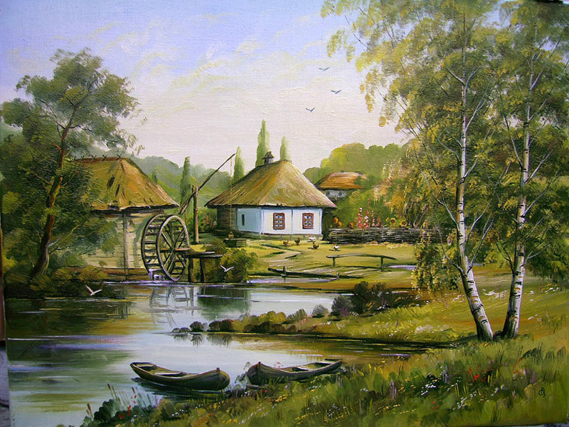 Мельница - природа - оригинал