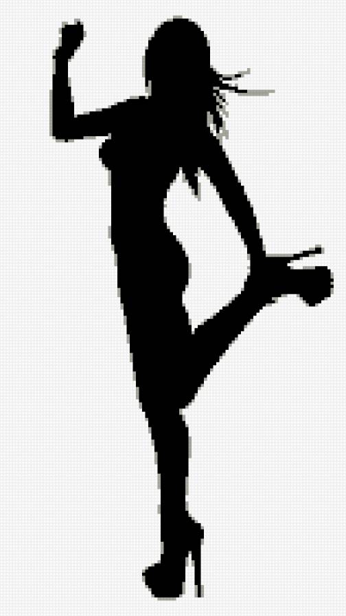 Силуэт - силуэт, монохром - предпросмотр