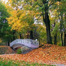 Схема вышивки «парк»