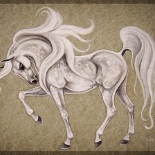 Схема вышивки «Конь»