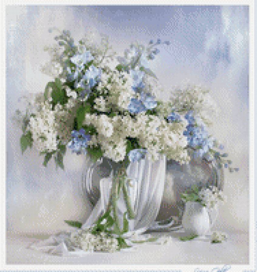 Натюрморт - цветы, живопись, натюрморт - предпросмотр