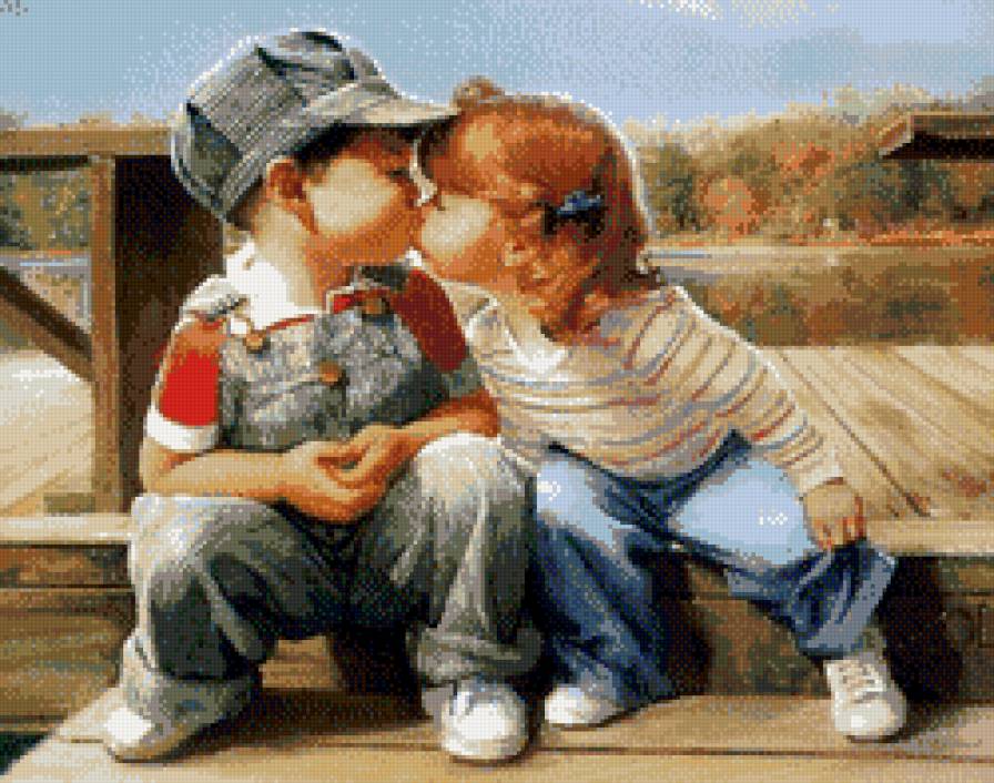 первый поцелуй - дети - предпросмотр