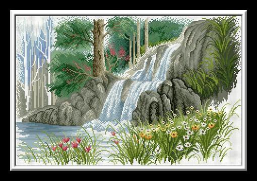 Водопад - пейзаж - оригинал