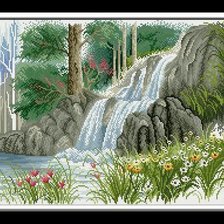 Схема вышивки «Водопад»