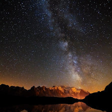 Млечный путь над Альпами