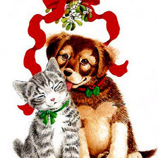 Схема вышивки «под омелой»