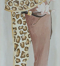 Схема вышивки «девушка»