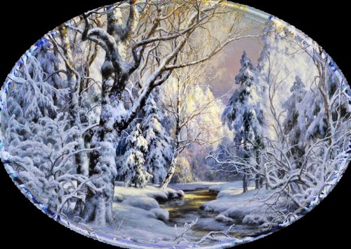 зима - мороз, деревья, лес, зима, снег, безмолвие - оригинал