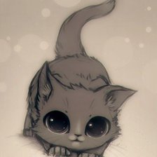 Схема вышивки «Котенок»