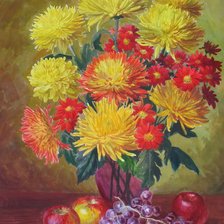 Букет хризантем