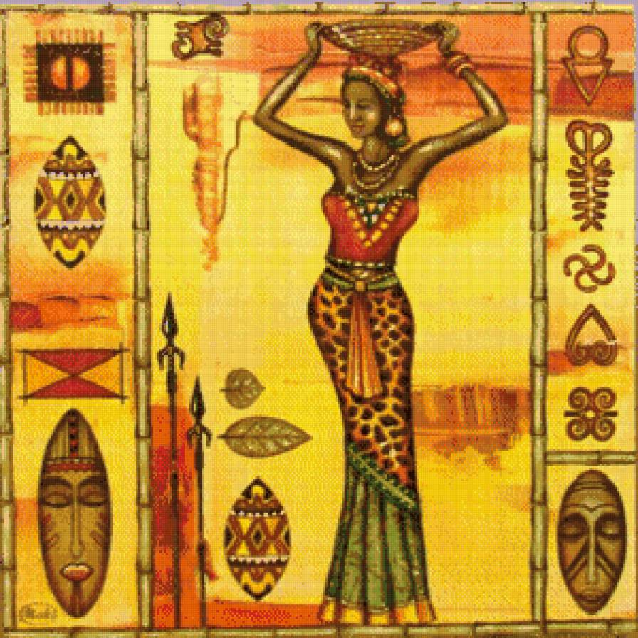 Африканка - африка - предпросмотр