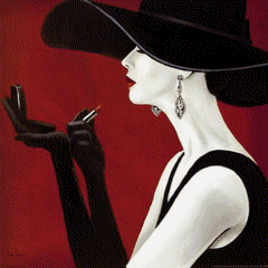 припудрим носик - люди, шляпка, женский образ, гламур, девушка - предпросмотр