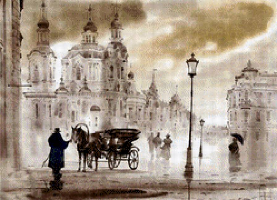 Питер в акварели - живопись, акварель, старый город - предпросмотр