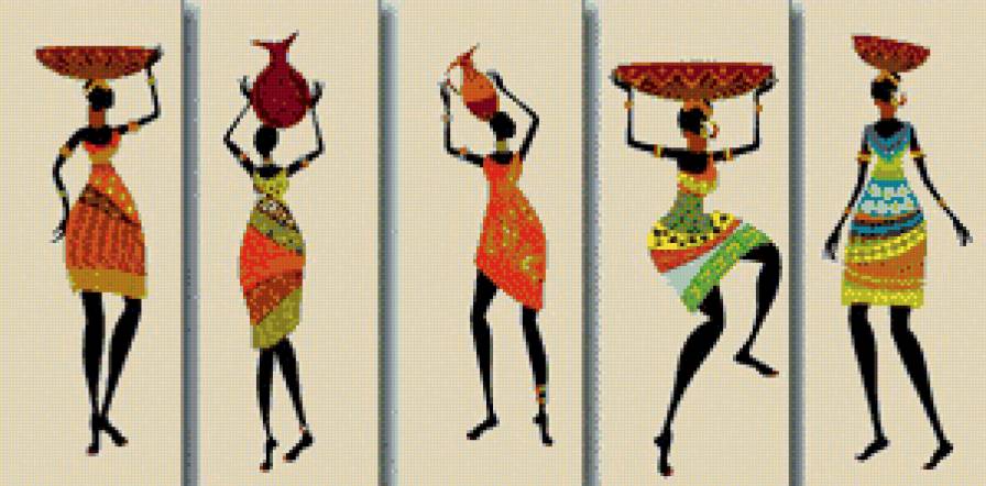 Африканские мотивы - африка - предпросмотр