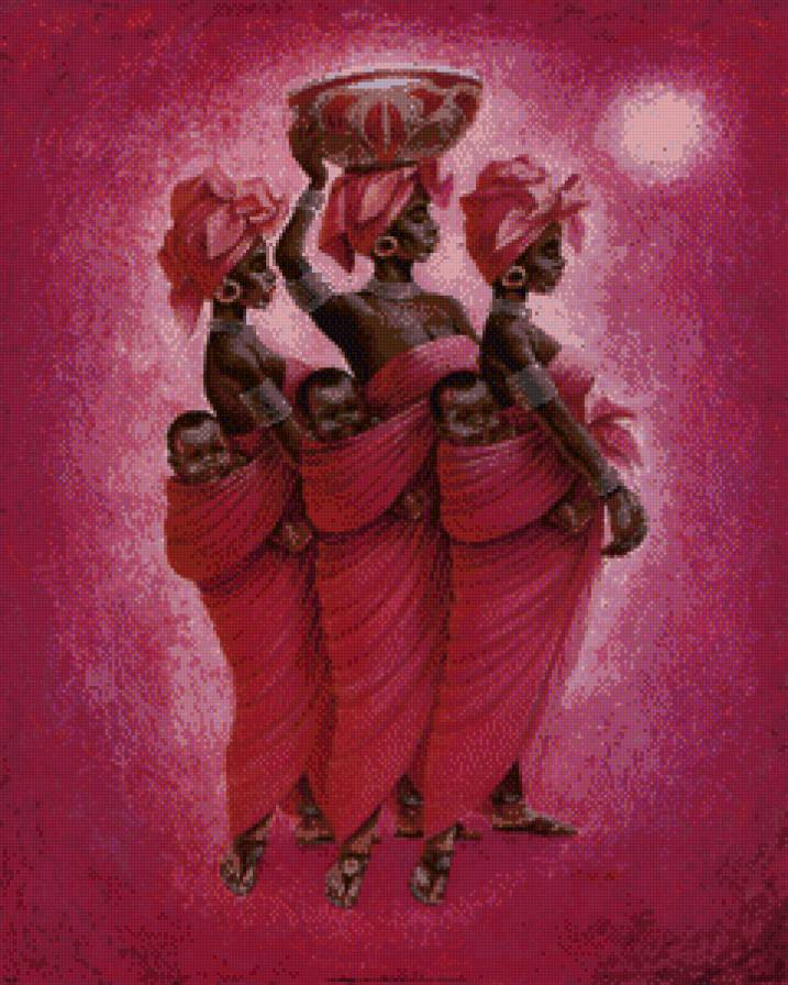 Африканские мотивы - африка - предпросмотр