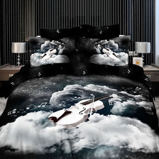 Схема вышивки «постель-музыка»