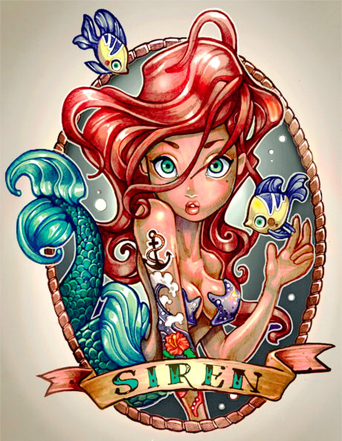 принцесса Ариэль - дисней, русалка, сказка - оригинал