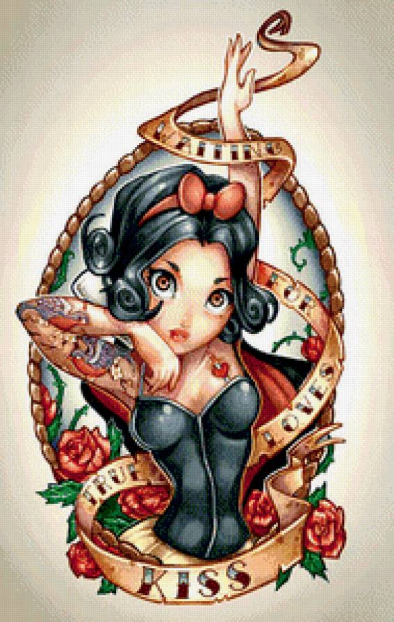 жди поцелуя истинной любви - сказка, дисней, белоснежка, принцесса - предпросмотр