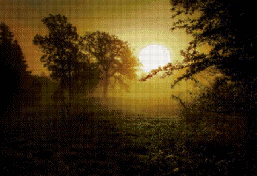 Рассвет - утро, природа, рассвет, пейзаж, лето - предпросмотр