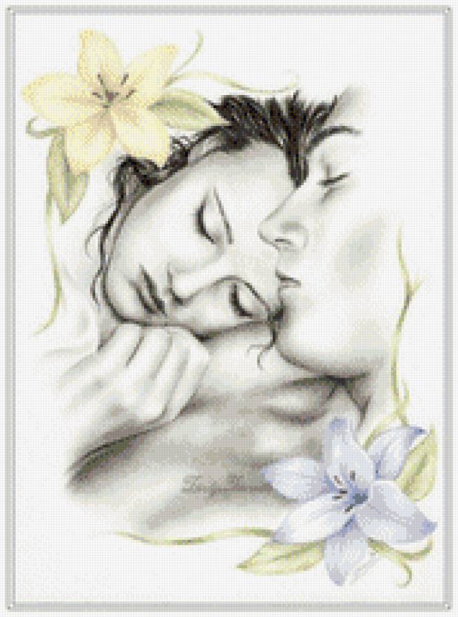 сон - пара, нежность, монохром, любовь - предпросмотр