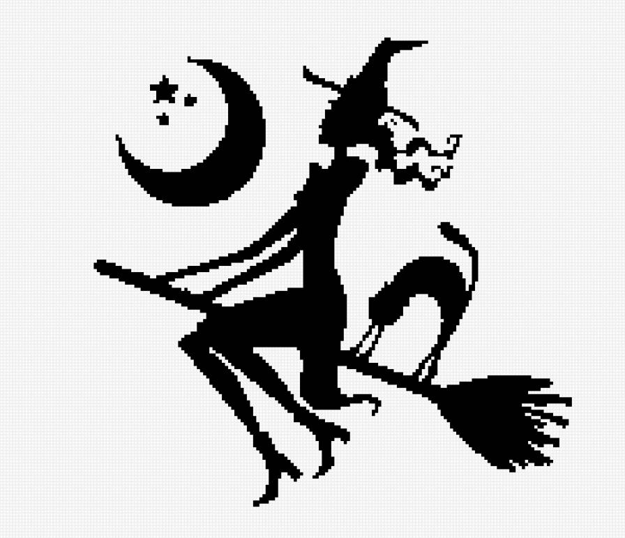 волшебница - волшебница, ведьма, метла - предпросмотр