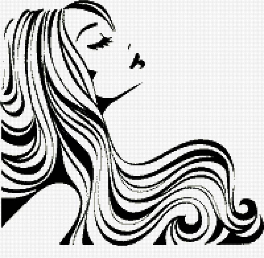 Силуэт - силуэт, монохром - предпросмотр