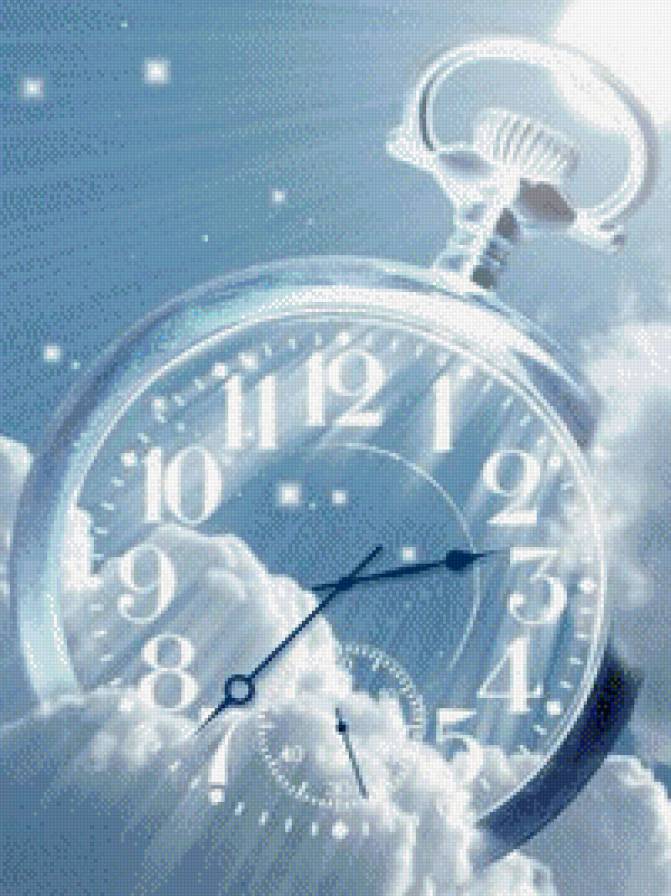 Облочные часы - облако, время, часы, небо - предпросмотр