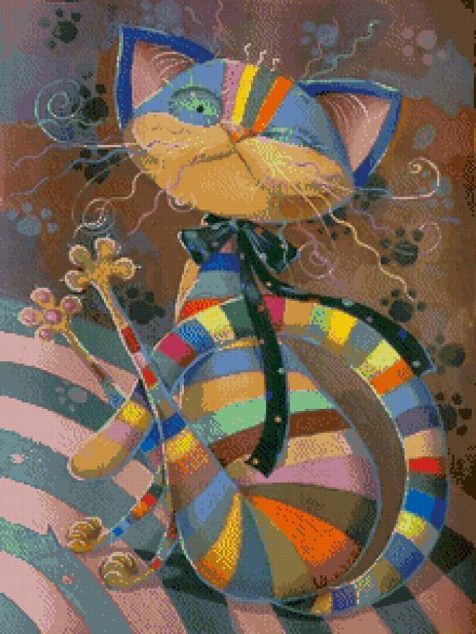 радужный кот - радужный кот, кот - предпросмотр