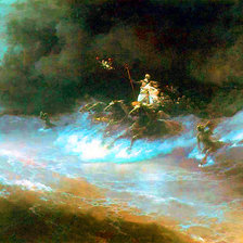 Схема вышивки «Путешествие Посейдона по морю»