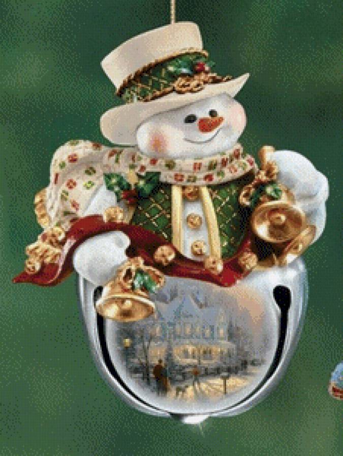 снеговик 3 - игрушки, рождество, елка, новы год - предпросмотр